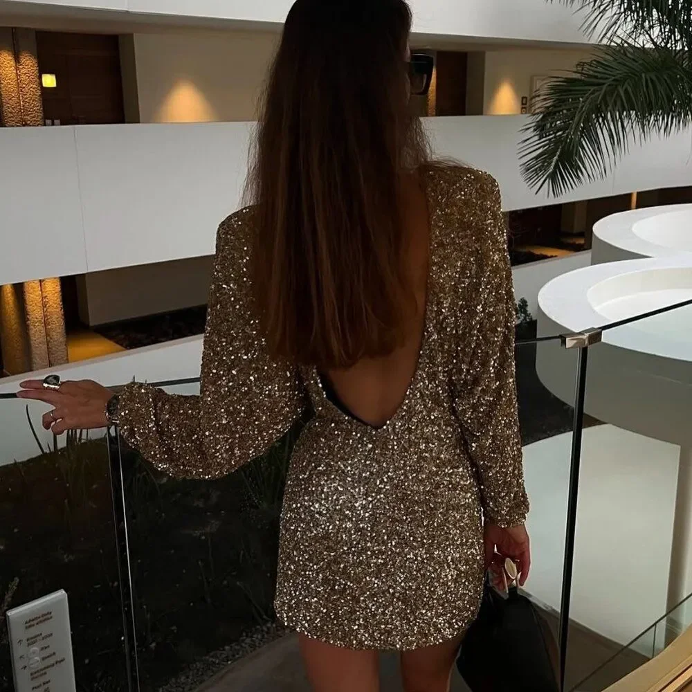 Zara sequin mini dress ZW collection - Picture 5 of 13